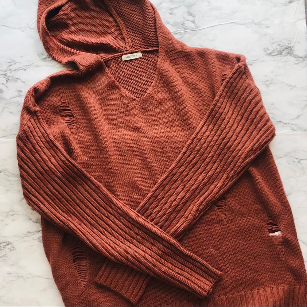 Oversized Knitted Sweater - fits like L